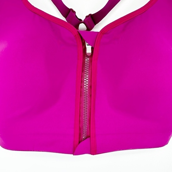 Athleta Purple Advanced Zip Front Bra 36D - Picture 3 of 6
